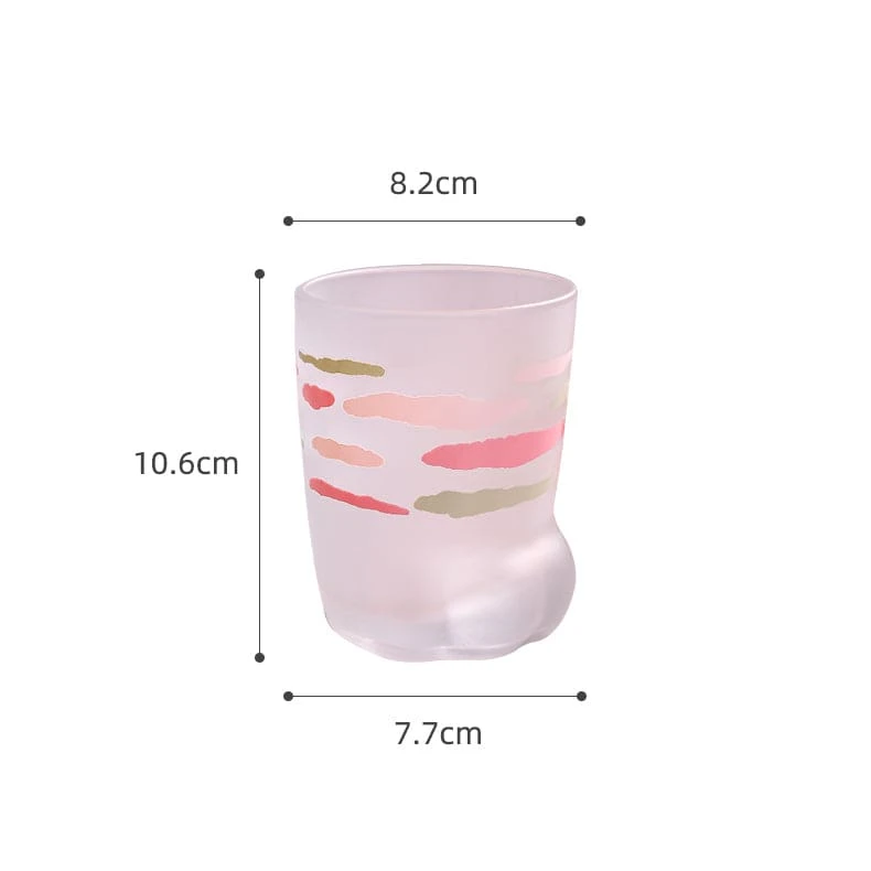 10 Styles Kawaii Cat Paw Water Glass Cup ON70 2 10 Styles Kawaii Cat Paw Water Glass Cup ON70 - Image 2
