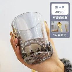10 Styles Kawaii Cat Paw Water Glass Cup ON70 29 10 Styles Kawaii Cat Paw Water Glass Cup ON70 -EgrilDoll Fashion Outlet Store 10 styles kawaii cat paw water glass cup on70 smoky gray golden cats spoon 173