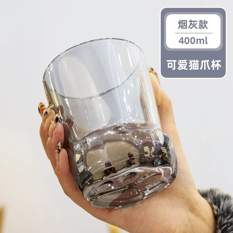 10 Styles Kawaii Cat Paw Water Glass Cup ON70 9 10 Styles Kawaii Cat Paw Water Glass Cup ON70 - Image 9