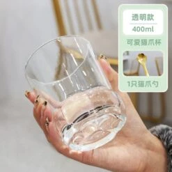 10 Styles Kawaii Cat Paw Water Glass Cup ON70 27 10 Styles Kawaii Cat Paw Water Glass Cup ON70 -EgrilDoll Fashion Outlet Store 10 styles kawaii cat paw water glass cup on70 transparent golden cats spoon 341