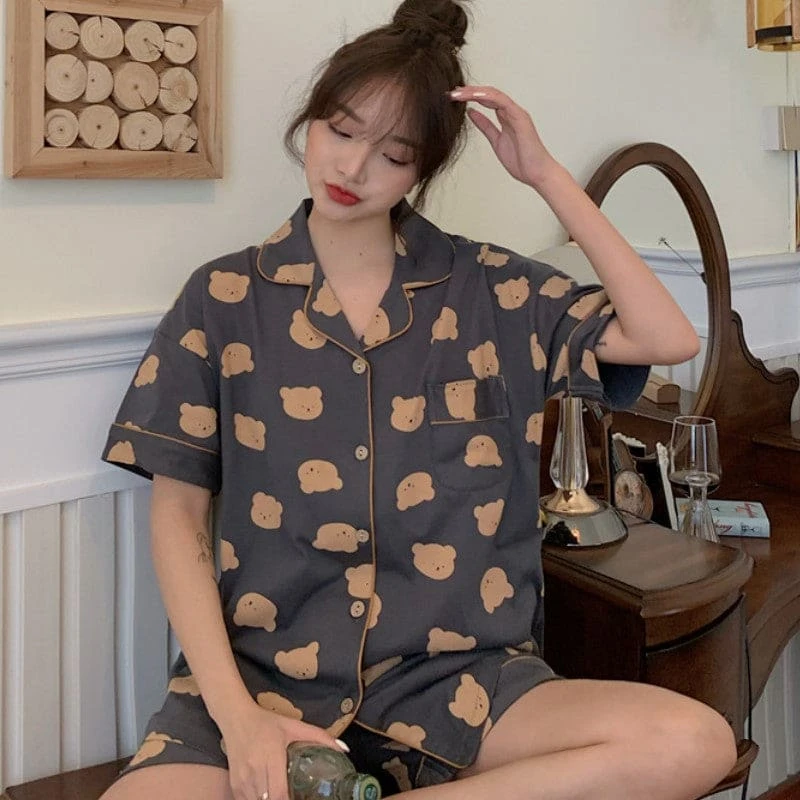 14 Styles Kawaii Home Wear Fashion Pajamas Set ON18 5 14 Styles Kawaii Home Wear Fashion Pajamas Set ON18 - Image 5