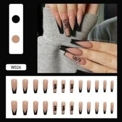 24pcs Detachable Full Cover With Glue Fake Nails BE007 -EgrilDoll Fashion Outlet Store 24pcs detachable full cover with glue fake nails be007 361