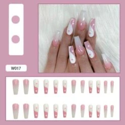 24pcs Detachable Full Cover With Glue Fake Nails BE007 -EgrilDoll Fashion Outlet Store 24pcs detachable full cover with glue fake nails be007 519