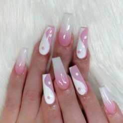24pcs Detachable Full Cover With Glue Fake Nails BE007