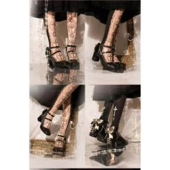3 Colors Lace Up Golden Bow Lolita Shoes ON570 -EgrilDoll Fashion Outlet Store 3 colors lace up golden bow lolita shoes on570 370
