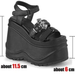 3 Colors Punk Gothic Black Sandals Platform Shoes EE0976 -EgrilDoll Fashion Outlet Store 3 colors punk gothic black sandals platform shoes ee0976 993