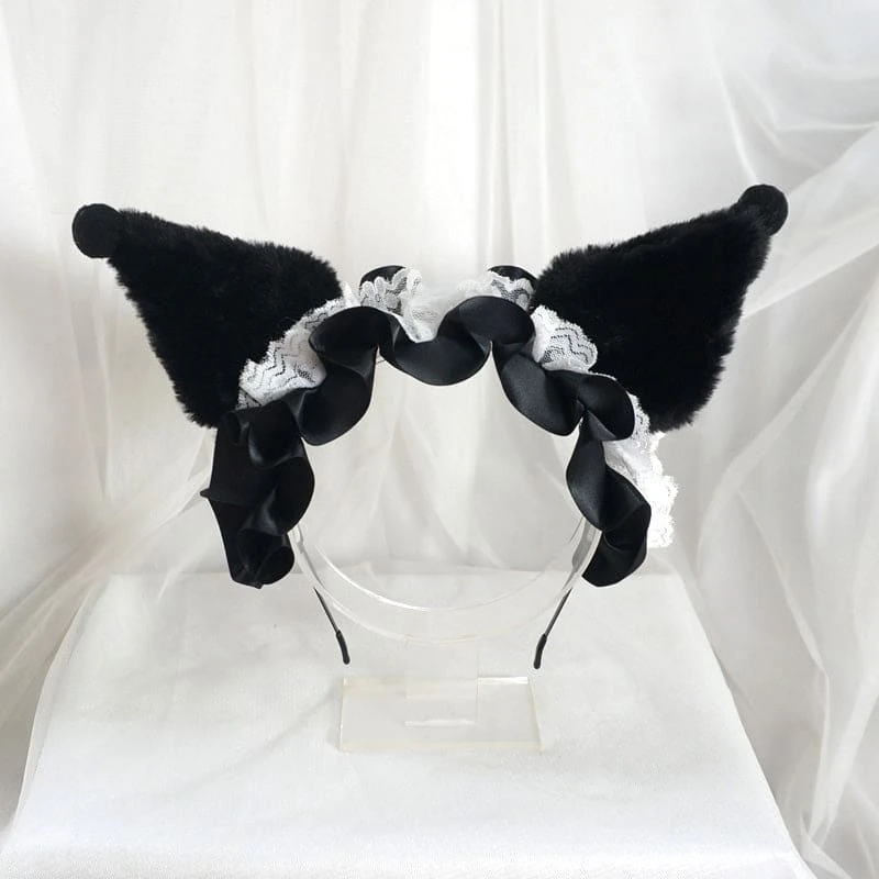 3 Colos Kuro Devil Ears Lolita Hairband ON291 1 3 Colos Kuro Devil Ears Lolita Hairband ON291