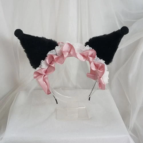3 Colos Kuro Devil Ears Lolita Hairband ON291 11 3 Colos Kuro Devil Ears Lolita Hairband ON291 - Image 11
