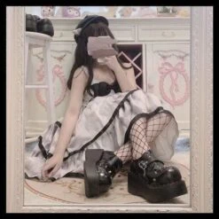 3 Styles Gothic Lolita Round Punk Spikes Shoes EE0981 7 3 Styles Gothic Lolita Round Punk Spikes Shoes EE0981 -EgrilDoll Fashion Outlet Store 3 styles gothic lolita round punk spikes shoes ee0981 patent black 34 403