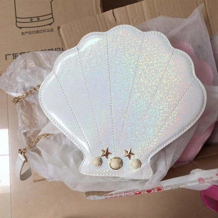 4 Colors Beach Cute Mermaid Sheel Shoulder Bag SP1812367 2 4 Colors Beach Cute Mermaid Sheel Shoulder Bag SP1812367 - Image 2