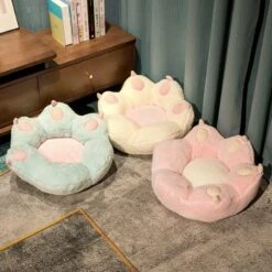 4 Colors Cute Pastel Paws Kitty Cushion ON617