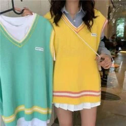 4 Colors Korean Fashion Style Kawaii Pastel Candy Vest EG16896 -EgrilDoll Fashion Outlet Store 4 colors korean fashion style kawaii pastel candy vest eg16896 232