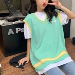 4 Colors Korean Fashion Style Kawaii Pastel Candy Vest EG16896 -EgrilDoll Fashion Outlet Store 4 colors korean fashion style kawaii pastel candy vest eg16896 976