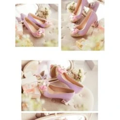 4 Colors Princess Pastel Heels ON382 -EgrilDoll Fashion Outlet Store 4 colors princess pastel heels on382 shoes 172