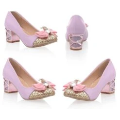 4 Colors Princess Pastel Heels ON382 -EgrilDoll Fashion Outlet Store 4 colors princess pastel heels on382 shoes 389