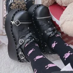 4 Colors Rebbe Platform Bat Shoes ON332