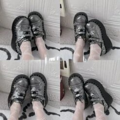 4 Colors Rebbe Platform Bat Shoes ON332 -EgrilDoll Fashion Outlet Store 4 colors rebbe platform bat shoes on332 gray 35 450