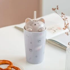 4 Styles Cute Cat Mug Cup ON69 -EgrilDoll Fashion Outlet Store 4 styles cute cat mug cup on69 purple 161