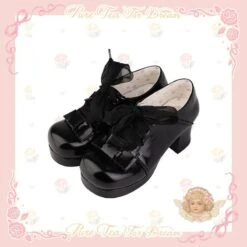 5 Color Sweet Retro Girl Lolita Shoes ON610 -EgrilDoll Fashion Outlet Store 5 color sweet retro girl lolita shoes on610 black 34 227
