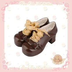 5 Color Sweet Retro Girl Lolita Shoes ON610 -EgrilDoll Fashion Outlet Store 5 color sweet retro girl lolita shoes on610 brown 34 887