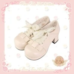 5 Color Sweet Retro Girl Lolita Shoes ON610 -EgrilDoll Fashion Outlet Store 5 color sweet retro girl lolita shoes on610 milk white 34 668
