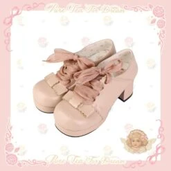 5 Color Sweet Retro Girl Lolita Shoes ON610 -EgrilDoll Fashion Outlet Store 5 color sweet retro girl lolita shoes on610 pink 34 998