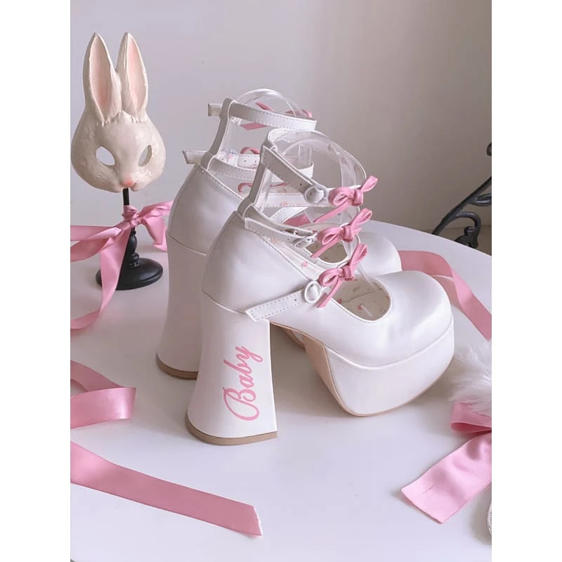 5 Colors Cute Heels Pastel Elegant Shoes ON612 2 5 Colors Cute Heels Pastel Elegant Shoes ON612 - Image 2