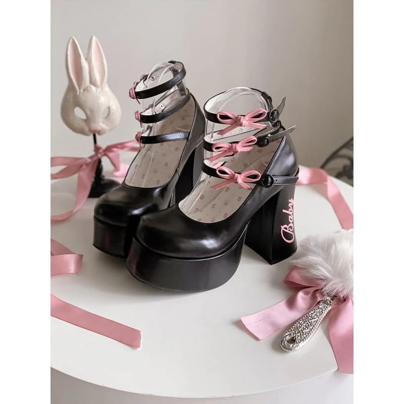 5 Colors Cute Heels Pastel Elegant Shoes ON612 3 5 Colors Cute Heels Pastel Elegant Shoes ON612 - Image 3