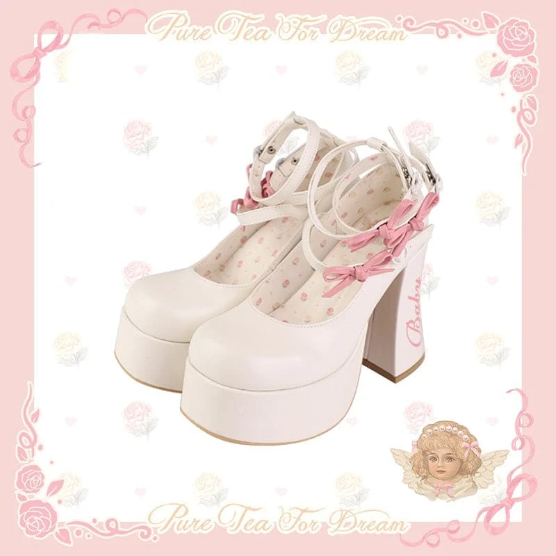 5 Colors Cute Heels Pastel Elegant Shoes ON612 9 5 Colors Cute Heels Pastel Elegant Shoes ON612 - Image 9