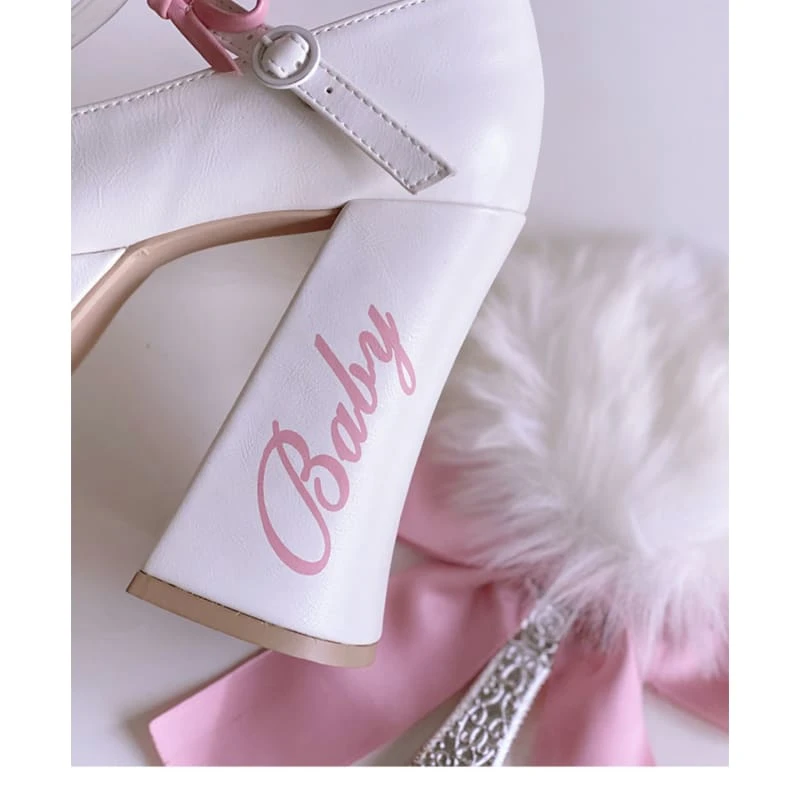 5 Colors Cute Heels Pastel Elegant Shoes ON612 12 5 Colors Cute Heels Pastel Elegant Shoes ON612 - Image 12