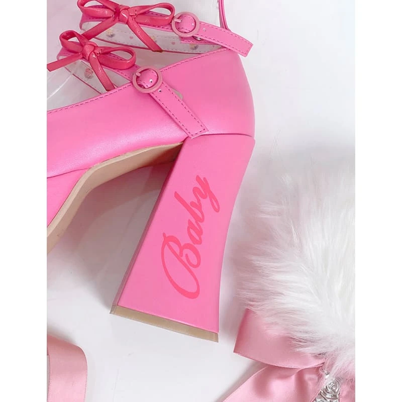 5 Colors Cute Heels Pastel Elegant Shoes ON612 15 5 Colors Cute Heels Pastel Elegant Shoes ON612 - Image 15