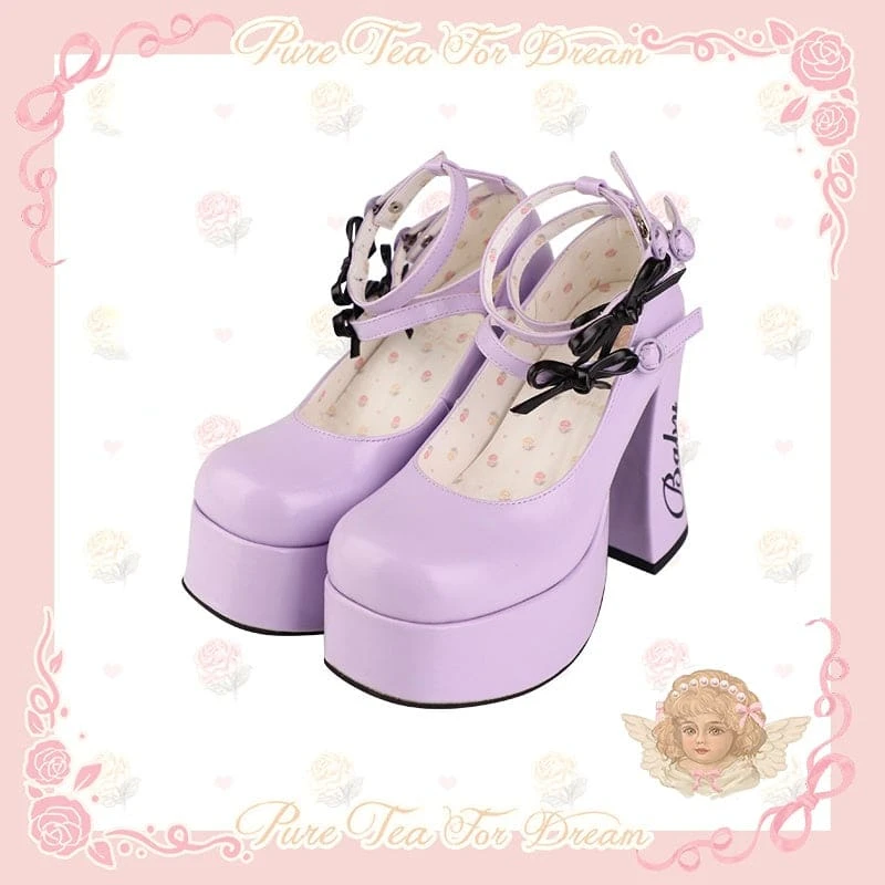 5 Colors Cute Heels Pastel Elegant Shoes ON612 7 5 Colors Cute Heels Pastel Elegant Shoes ON612 - Image 7