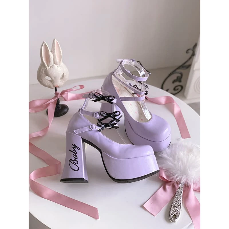 5 Colors Cute Heels Pastel Elegant Shoes ON612 4 5 Colors Cute Heels Pastel Elegant Shoes ON612 - Image 4