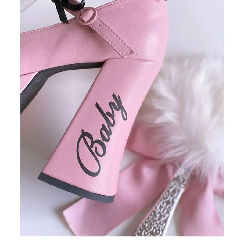 5 Colors Cute Heels Pastel Elegant Shoes ON612 14 5 Colors Cute Heels Pastel Elegant Shoes ON612 - Image 14