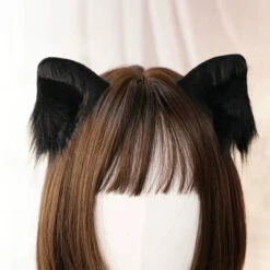 5 Colors Kawaii Plush Cat Ears Hair Clip EG14572 -EgrilDoll Fashion Outlet Store 5 colors kawaii plush cat ears hair clip eg14572 black 473