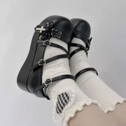 5 Colors Misa Style Cross And Bow Hearts Shoes ON334 -EgrilDoll Fashion Outlet Store 5 colors misa style cross and bow hearts shoes on334 980