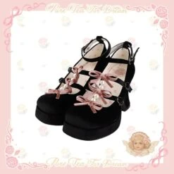6 Colors Kawaii Velvet Elegant Bow Shoes ON611 -EgrilDoll Fashion Outlet Store 6 colors kawaii velvet elegant bow shoes on611 black pink us 4 5uk 3eu 36 368