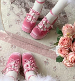 6 Colors Kawaii Velvet Elegant Bow Shoes ON611 -EgrilDoll Fashion Outlet Store 971ba4cd95d904e085fc926c58d47193