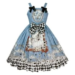 Alice Wonderland Queen Lolita Dress ON588 -EgrilDoll Fashion Outlet Store alice wonderland queen lolita dress on588 blue s 873