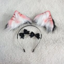 Anabelle Taiga Pink Gray Cat Ears ON289 25 Anabelle Taiga Pink Gray Cat Ears ON289 -EgrilDoll Fashion Outlet Store anabelle taiga pink gray cat ears on289 786