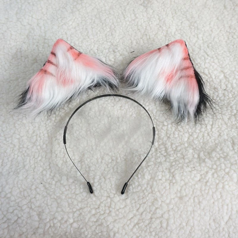 Anabelle Taiga Pink Gray Cat Ears ON289 7 Anabelle Taiga Pink Gray Cat Ears ON289 - Image 7