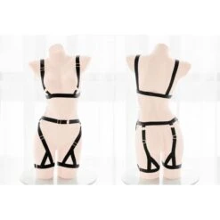 Anime Bandage Black Lingerie Maid Costume Outfit BE314 -EgrilDoll Fashion Outlet Store anime bandage black lingerie maid costume outfit be314 243