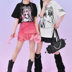 Antifragile Cute Anime Girl T-shirt ON635 -EgrilDoll Fashion Outlet Store antifragile cute anime girl t shirt on635 514