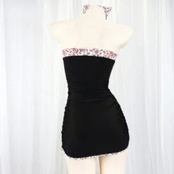 Cute Slim Dress Black Animal Print Style ON484 -EgrilDoll Fashion Outlet Store b3e83a986888351dabf9d4d14e332f45