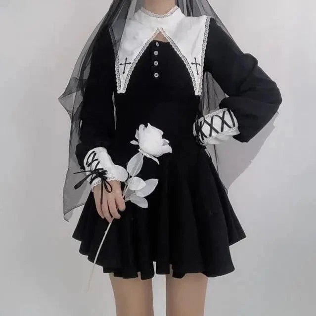 Black Gothic Lolita Dress EG15069 4 Black Gothic Lolita Dress EG15069 - Image 4