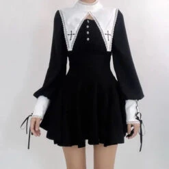 Black Gothic Lolita Dress EG15069 9 Black Gothic Lolita Dress EG15069 -EgrilDoll Fashion Outlet Store black gothic lolita dress eg15069 791