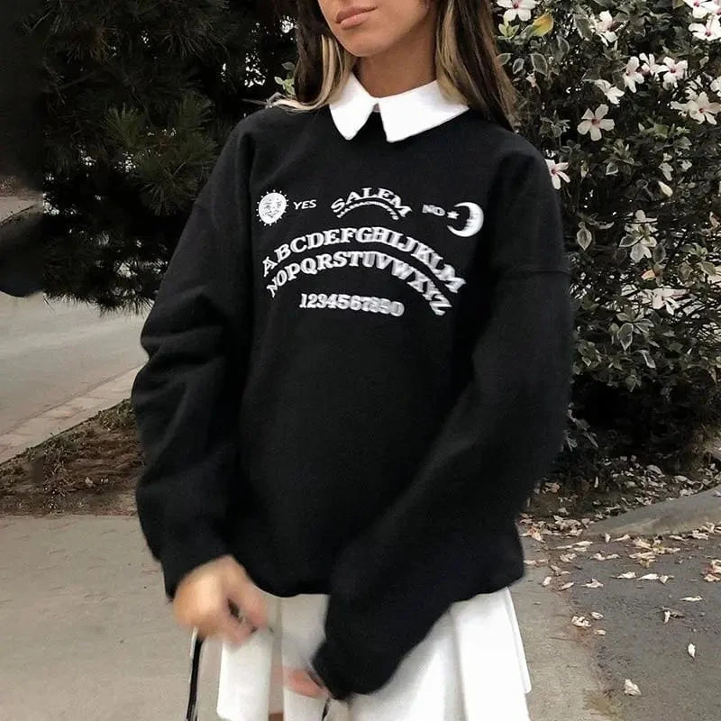 Black Grunge Oversized Hoodies Streetwear EG103 2 Black Grunge Oversized Hoodies Streetwear EG103 - Image 2