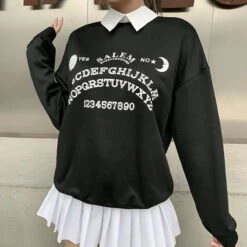 Black Grunge Oversized Hoodies Streetwear EG103 10 Black Grunge Oversized Hoodies Streetwear EG103 -EgrilDoll Fashion Outlet Store black grunge oversized hoodies streetwear eg103 490