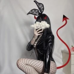 Black Sexy Queen Leather Uniform Suit EE0774 -EgrilDoll Fashion Outlet Store black sexy queen leather uniform suit ee0774 jumpsuit headbandstockings 522