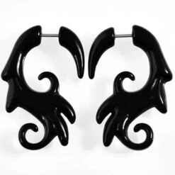 Black Tribal Earrings 1 Pair EG059 -EgrilDoll Fashion Outlet Store black tribal earrings 1 pair eg059 style 9 earring 196